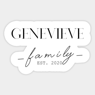 Genevieve Family EST. 2020, Surname, Genevieve Sticker